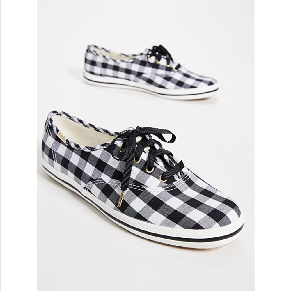 Keds x Kate Spade New York black gingham sneakers